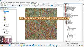 DRAINAGE EXTRACTION IN ARCGIS USING A DIGITAL ELEVATION MODEL DEM [upl. by Ryle]