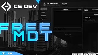 Free Cs Dev Fivem Qbcore MDT [upl. by Ume709]