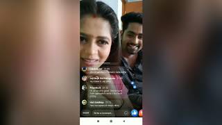 Chelleli kapuram Serial Actors Manasa and Sunil Live Video [upl. by Dnumsed]