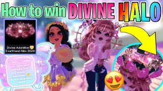 💕How to WIN New Everfriend Valentines HALO 2024Royale High Roblox [upl. by Aredna]