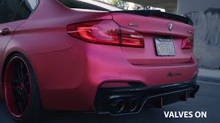 Fi Exhaust BMW M550i WCATLESS DOWNPIPES STAGE 2 [upl. by Roxanne403]