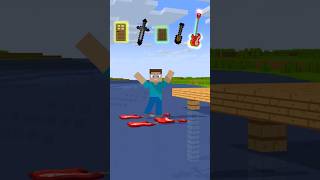 Will A Guitar Boat Hold My Weight Inspired by MrBeast minecraft steve shorts trending remix [upl. by Airalednac]