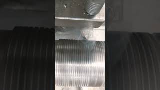 V shape threading on lathe latheturning machine turningmachines tools lathe threadcutting [upl. by Anatniuq]