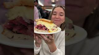 NYCs Most Famous Sandwich  Katzs Deli foodie nyc food [upl. by Maryly464]