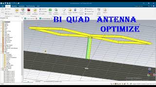 bi quad antenna Loop antenna Rectangular loop Square loop antenna using CST [upl. by Martell]