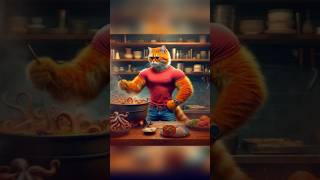 Who is best White cat vs black cat or orange cat in cooking cat catstory shorts [upl. by Llednahs]