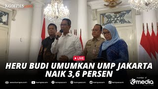 🔴LIVE  Pj Gubernur DKI Heru Budi Umumkan UMP Jakarta 2024 Naik 36 Persen [upl. by Beryle]