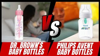 Philips AVENT vs Dr Browns Baby Bottles  Which AntiColic Bottle Is Best [upl. by Sharia557]