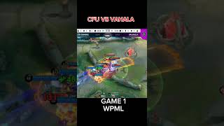 WPML CFU VS VAHALA GAME 1 mlbbhighlights shortvideos mobilelegends [upl. by Rutger]