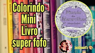 Colorindo um mini livro super fofo  lápis de cor da Molin [upl. by Giselle71]