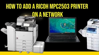 How to connect a Ricoh MPC2503 printer to a network [upl. by Zulaledairam]