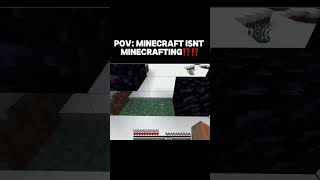 POV MINECRAFT ISNT MINECRAFTING 😂😭 fyp [upl. by Popelka957]