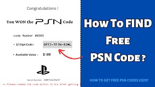 ✅️ How to Get Free PSN Codes in 20232024  This is What I GOT [upl. by Eliades]