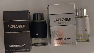 Doble Unboxing Montblanc Explorer EDP  Montblanc Explorer Platinum [upl. by Flagler]