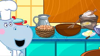 Kochen mit Hippo 🧑‍🍳🥚 Spaßiges Rezept für Kinder  Lerne zu Backen [upl. by Kabab]