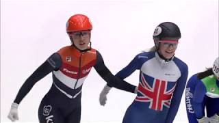 Elise Christie GBR  1500m Final  ISU European Short Track Championships 2019  Dordrecht NED [upl. by Cayser]