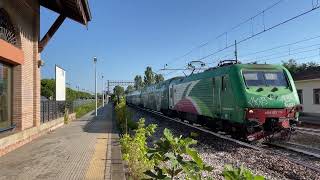 4K Trenitalia TPER REG Pesaro  Bergamo Vivalto  E464 [upl. by Norward]