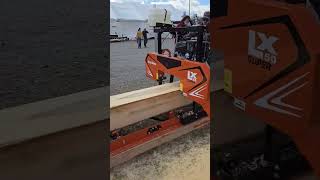 WoodMizer LX50 stihl pallets sawmill woodmizer chainsawman satisfying machine viral shorts [upl. by Nelram]