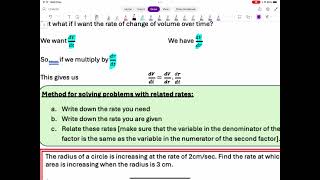 Related rates of change example 1 [upl. by Frodeen]