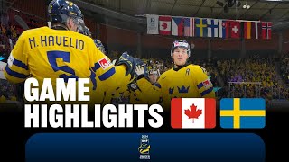 Highlights Canada vs Sweden  2024 WorldJuniors [upl. by Wertz]