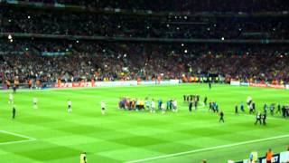 Wembley Champions League Final 2011  final whistle [upl. by Amsirhc]