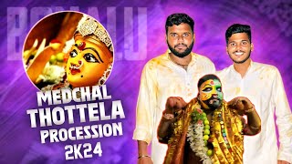 THOTELLA PROCESSION🔱🙏 SRI SRI SRI NALLA POCHAMMA THALLI medchal viralvideo [upl. by Nylak]