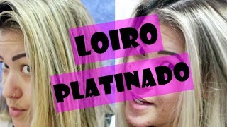 COMO MATIZAR O CABELO EM CASA  DO LOIRO AMARELO AO LOIRO PLATINADO [upl. by Windsor]