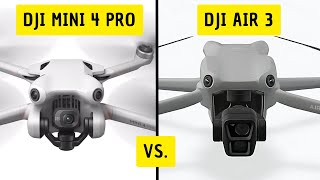 DJI Mini 4 Pro vs DJI Air 3  technischer VERGLEICH und für wen welche Drohne besser ist [upl. by Anaer202]