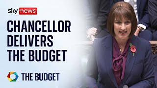 Chancellor Rachel Reeves delivers the budget to the Commons  Watch in full [upl. by Sparky134]