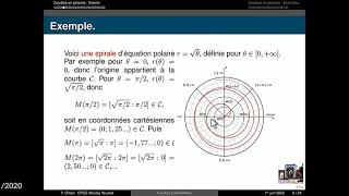 Courbes en Polaires MPSI [upl. by Nikal]