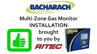 Bacharach HGMMZ MultiZone Refrigerant Gas Monitor Installation [upl. by Ordnael]