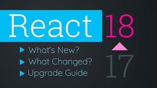 React 18  Whats New What Changed amp Upgrade Guide [upl. by Benis]