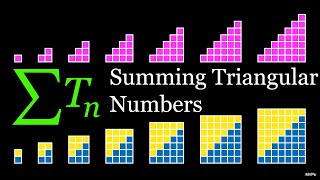 Sum of Triangular Numbers I visual proof [upl. by Anitnauq]