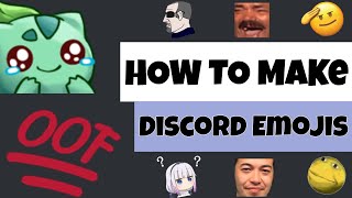 How To Make Discord Emojis  Free Custom Emotes [upl. by Meeki]