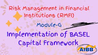 Implementation of BASEL Capital Framework ModuleG [upl. by Maudie]