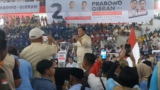 PRABOWO DI MEDAN BERSAMA TAP 08 SUMUT [upl. by Eirrak]