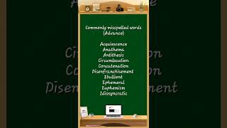 Commonly Misspelled Words 107 spellingmistakes spellingerrors spelling exam education [upl. by Aliekat499]