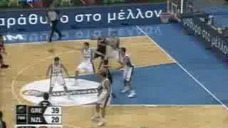 Greece vs New Zealand Basketball  Preolympics Athens 2008 [upl. by Rehtse88]