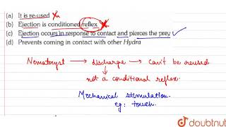 Which is correct about nematocyst in Hydea [upl. by Iegres]