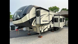 2017 Forest River Sierra 384QBOK Luxury Bunkhouse 5th Wheel WalkAround Video [upl. by Eener159]