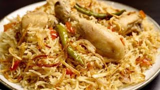 Perfect Chicken Stock Biryani With Easy Method  Chicken Yakhni Pulao  White Chicken Biryani [upl. by Jar989]