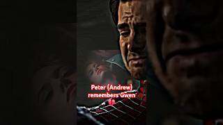 Peter Andrew remembers Gwen 💔 Spider Man  No Way Home spiderman peterparker gwenstacy shorts [upl. by Akoyin]