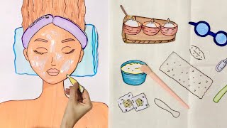 Paper ASMR 🪸 Relaxing ASMR Face and Shoulders Massage ASMR paperdiy paperasmr [upl. by Aisat]