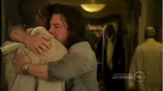 Leverage S4 eliot and hardison hug each other [upl. by Nimocks]