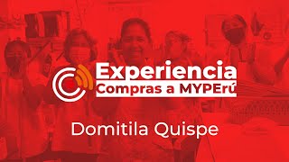 Experiencia Compras a MYPErú l Domitila Quispe [upl. by Aruasor]