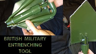 British Military NATO Entrenching Tool ETool folding small shovel  spade good for survival use [upl. by Cyndie]