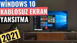 WİNDOWS 10 KABLOSUZ EKRAN YANSITMA [upl. by Zahc]