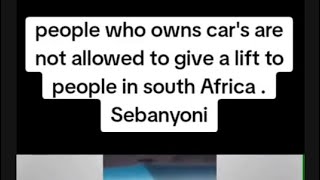 You can’t give lifts to people in South Africa [upl. by Imtiaz]