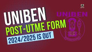 Uniben 2024 Post UTME Form Registration Details [upl. by Oiromed]