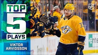 Top 5 Viktor Arvidsson plays from 201819 [upl. by Itteb970]